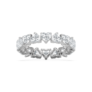 Eva 3 ½ ctw Heart Lab Grown Diamond Alternating Eternity Band