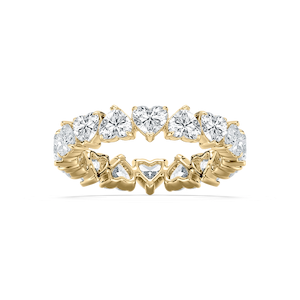 Eva 3 ½ ctw Heart Lab Grown Diamond Alternating Eternity Band