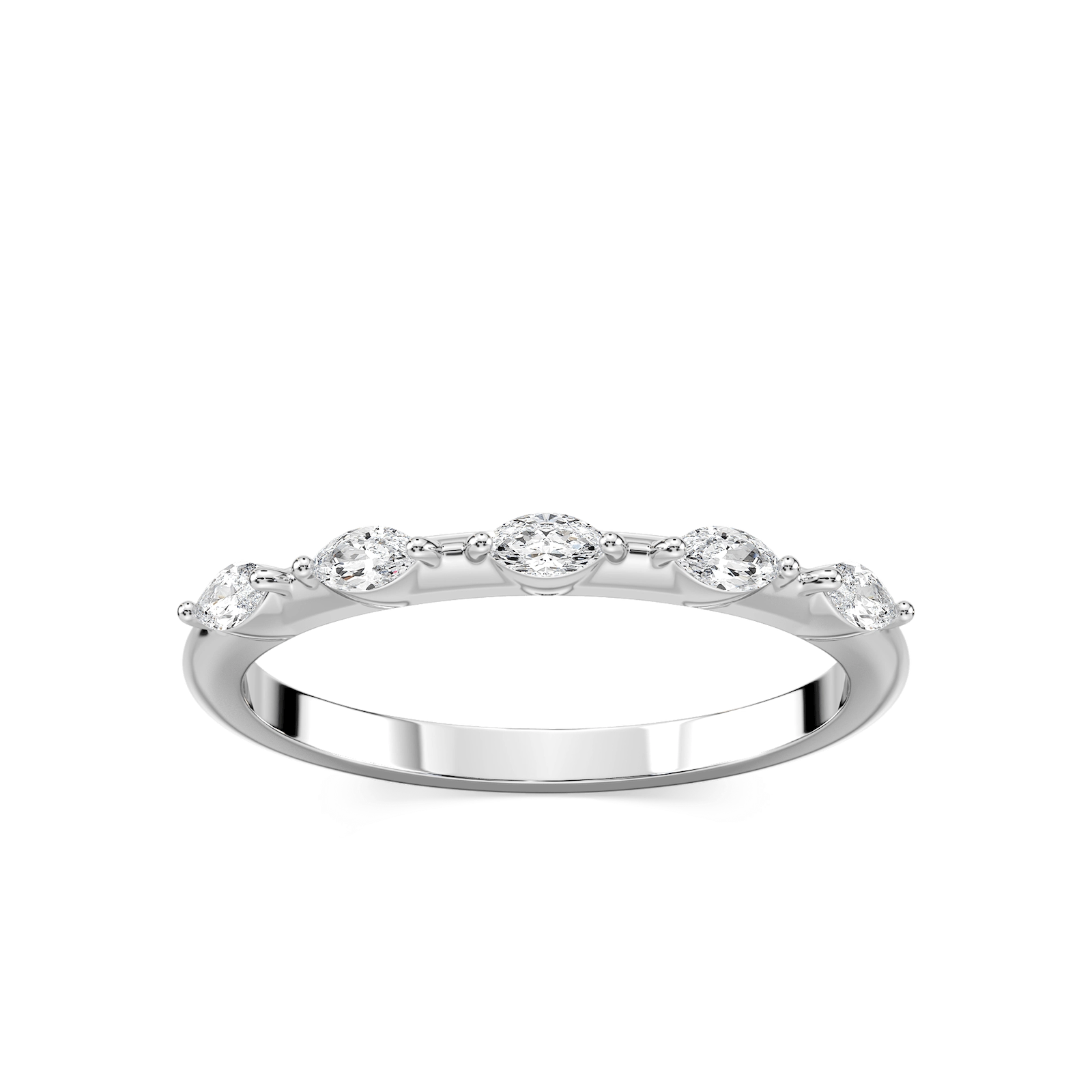 Amelie 1/5 ctw Marquise Lab Grown Diamond Station Anniversary Band