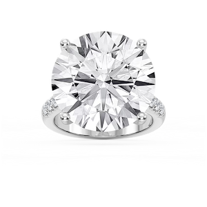 Anastasia 23 ¾ ctw Round Lab Grown Diamond Hidden Halo Engagement Ring - Signature Collection
