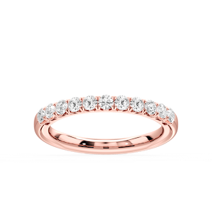 Anika ½ ctw Round Lab Grown Diamond Shared Prong Wedding Band