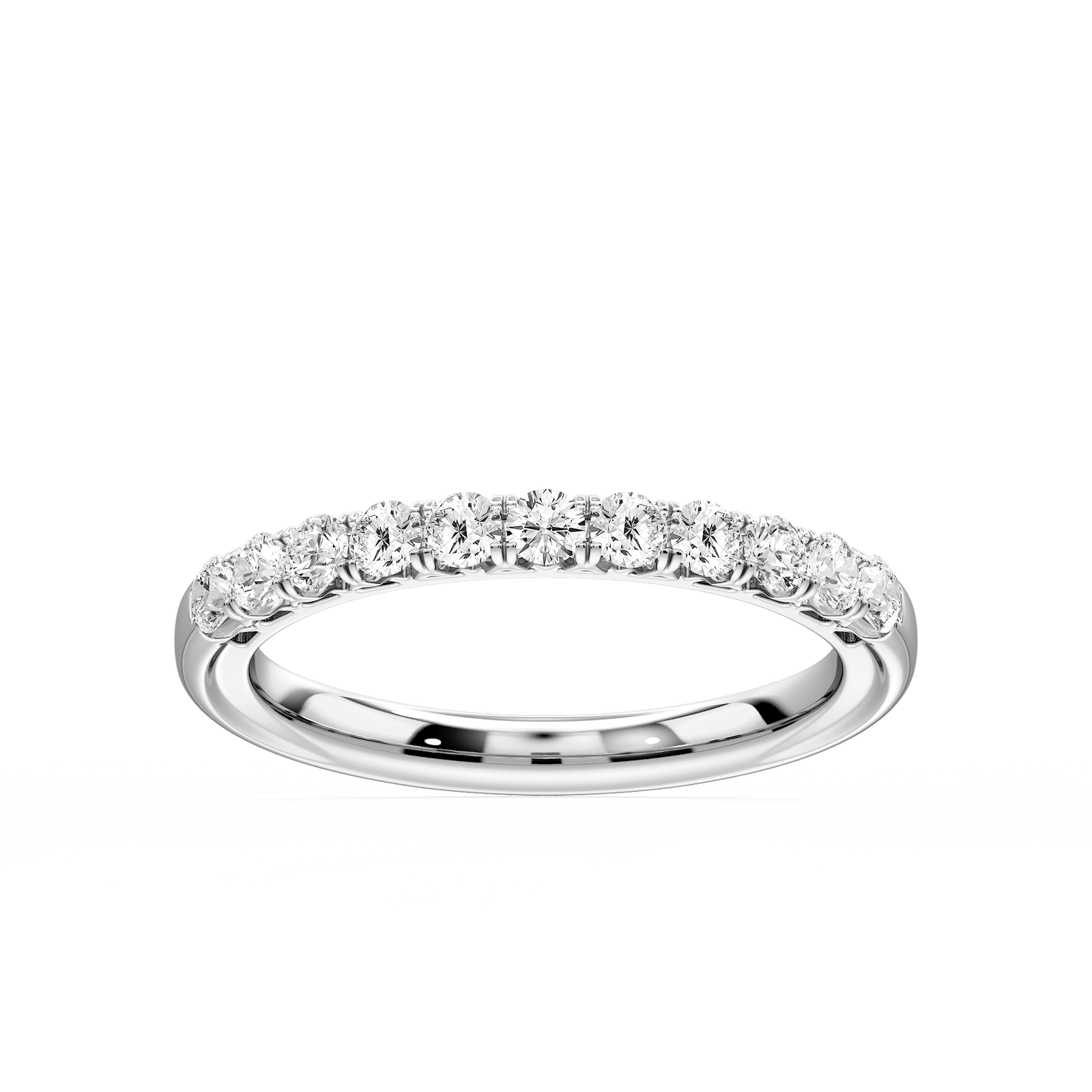 Anika ½ ctw Round Lab Grown Diamond Shared Prong Wedding Band