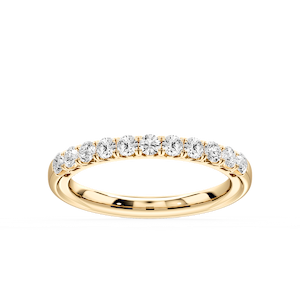 Anika ½ ctw Round Lab Grown Diamond Shared Prong Wedding Band