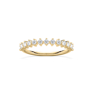 Astrid 2/5 ctw Round Lab Grown Diamond Shared Prong Wedding Band