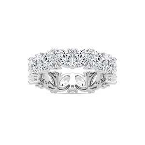 Sabrina 4 ⅞ ctw Oval and Round Lab Grown Diamond Staggared Eternity Band