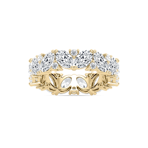 Sabrina 4 ⅞ ctw Oval and Round Lab Grown Diamond Staggared Eternity Band