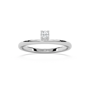 Gwynn 1/8 ctw Round Lab Grown Diamond Asymmetrical Stackable Band