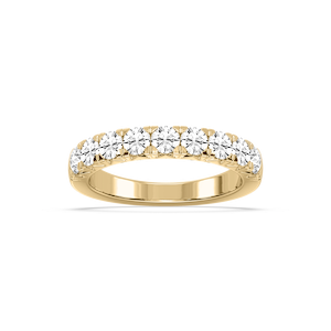 August 1 ctw Round Lab Grown Diamond French Pave Anniversary Band