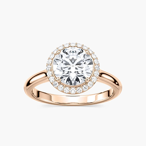 Ava Lab Grown Diamond Stackable Halo Engagement Ring