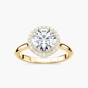 Ava Lab Grown Diamond Stackable Halo Engagement Ring