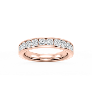 Bailey Cushion Lab Grown Diamond Channel Set Channel Band