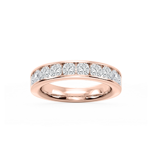 Bailey Cushion Lab Grown Diamond Channel Set Channel Band