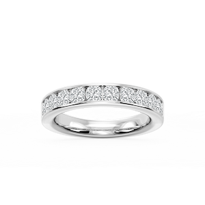 Bailey Cushion Lab Grown Diamond Channel Set Channel Band