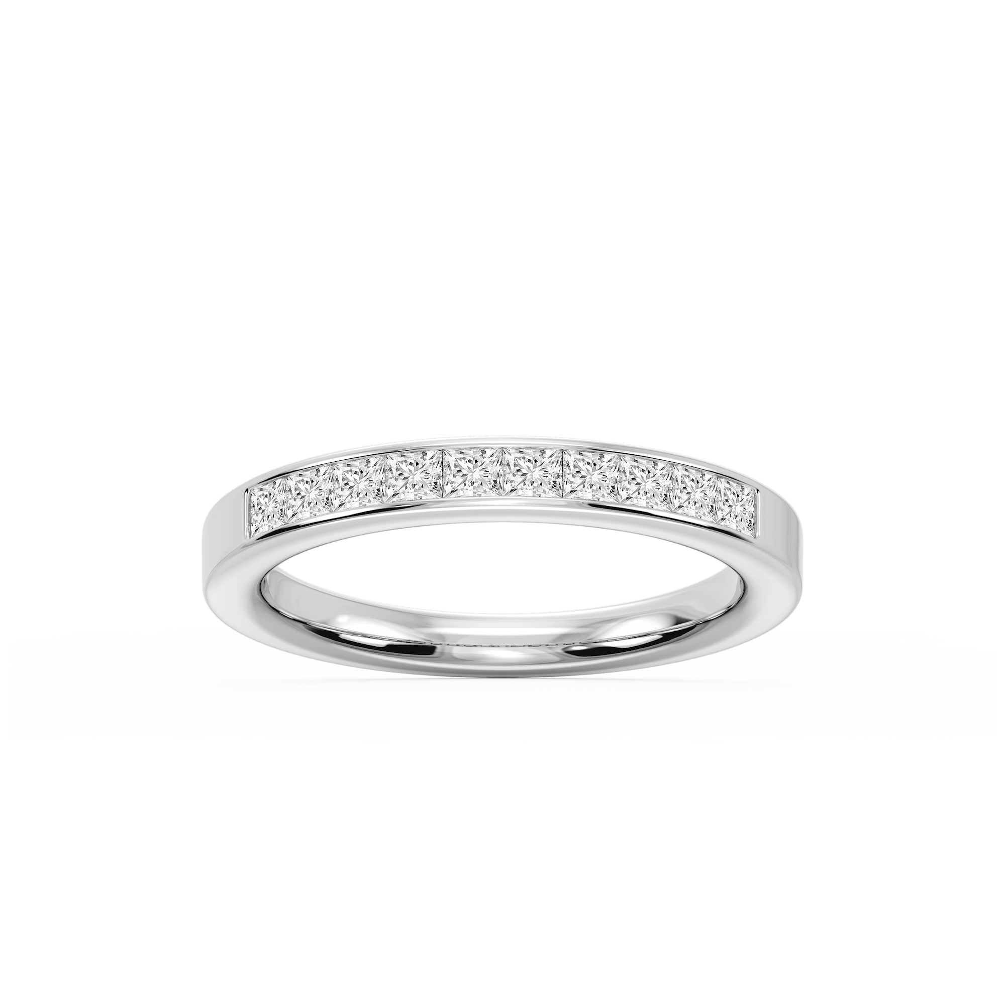 Bailey Princess Lab Grown Diamond Channel Set Channel Band