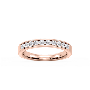 Bailey Round Lab Grown Diamond Channel Set Channel Band