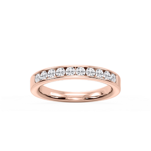 Bailey Round Lab Grown Diamond Channel Set Channel Band