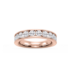 Bailey Round Lab Grown Diamond Channel Set Channel Band