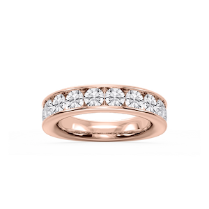 Bailey Round Lab Grown Diamond Channel Set Channel Band