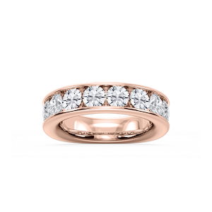 Bailey Round Lab Grown Diamond Channel Set Channel Band