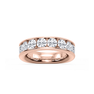 Bailey Round Lab Grown Diamond Channel Set Channel Band