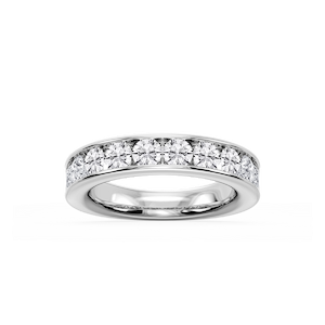 Bailey Round Lab Grown Diamond Channel Set Channel Band