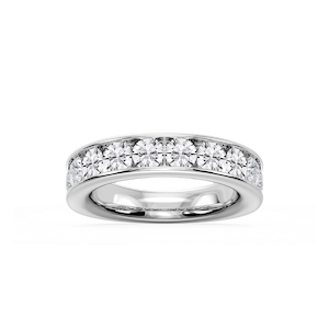 Bailey Round Lab Grown Diamond Channel Set Channel Band