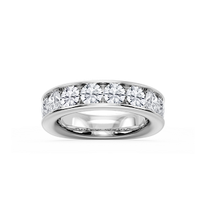 Bailey Round Lab Grown Diamond Channel Set Channel Band