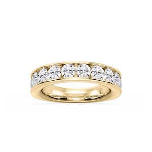 Bailey Round Lab Grown Diamond Channel Set Channel Band