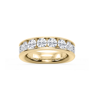 Bailey Round Lab Grown Diamond Channel Set Channel Band