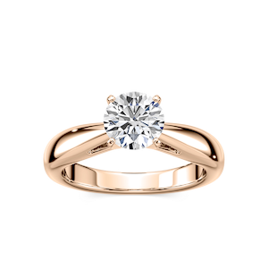 Bernice Lab Grown Diamond Cathedral Solitaire Engagement Ring