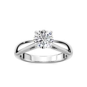 Bernice Lab Grown Diamond Cathedral Solitaire Engagement Ring