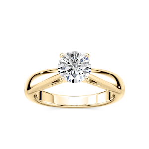 Bernice Lab Grown Diamond Cathedral Solitaire Engagement Ring