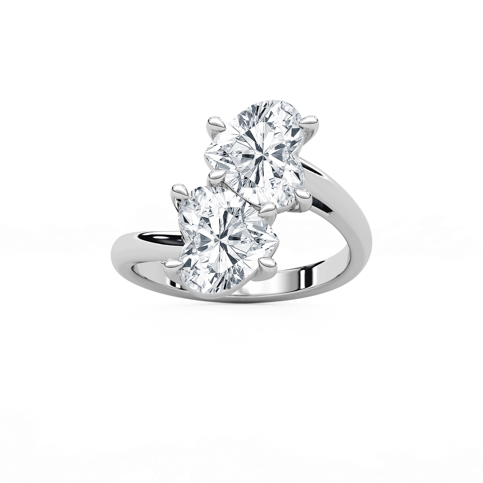 Blushing Hearts Ring in Rose Gold