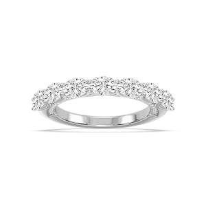 Bonnie 2 ctw Oval Lab Grown Diamond East West Anniversary Band  
