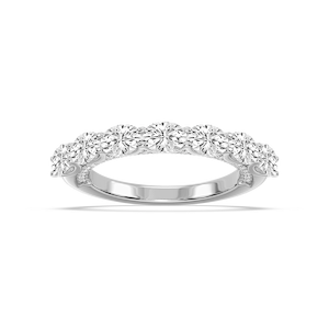 Bonnie 2 ctw Oval Lab Grown Diamond East West Anniversary Band  