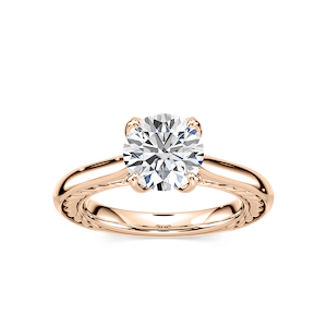 Rani Round Lab Grown Diamond Lasso Rope Solitaire Engagement Ring