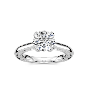 Rani Round Lab Grown Diamond Lasso Rope Solitaire Engagement Ring