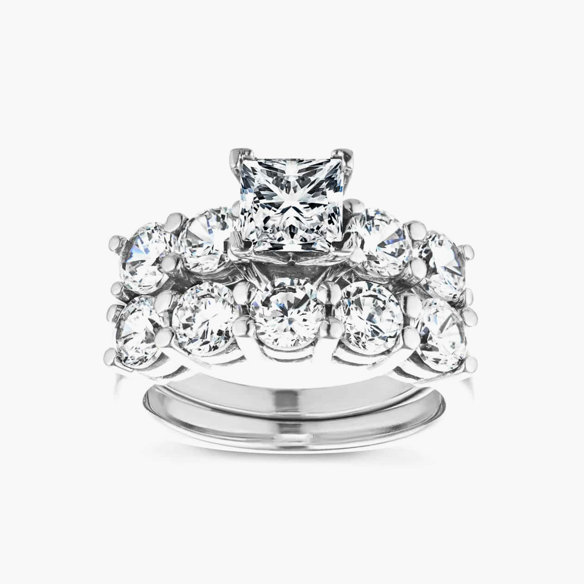 Christine Lab Grown Diamond Five Stone Wedding Set