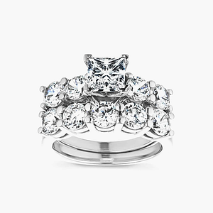 Christine Lab Grown Diamond Five Stone Wedding Set