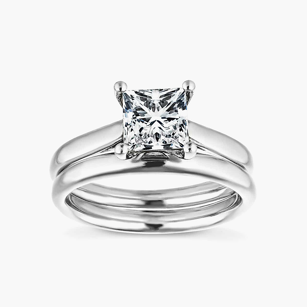 Kara Lab Grown Diamond Cathedral Solitaire Wedding Set