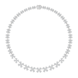 40 ⅓ ctw Pear Lab Grown Diamond Cascading Collar Necklace - 18 Inches