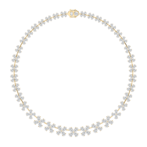40 ⅓ ctw Pear Lab Grown Diamond Cascading Collar Necklace - 18 Inches