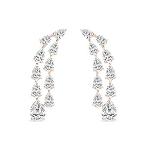 Cascading Pear Drop Earrings