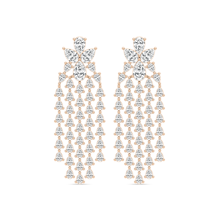 10 ⁷/₈ ctw Pear Lab Grown Diamond Chandelier Drop Earrings