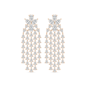10 ⁷/₈ ctw Pear Lab Grown Diamond Chandelier Drop Earrings