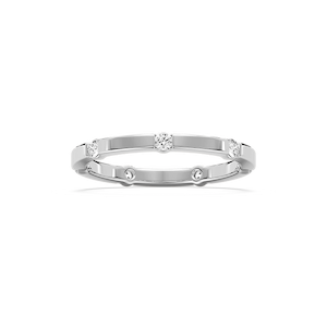 Samira 1/3 ctw Round Lab Grown Diamond Station Eternity Band
