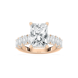 Claire 7 ³⁄₄ ctw Radiant Lab Grown Diamond Hidden Halo Engagement Ring