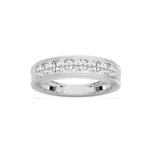 Lilly 1 ctw Round Lab Grown Diamond Seven Stone Channel Anniversary Band