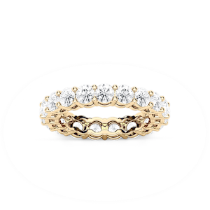 Makenna Round Lab Grown Diamond Shared Prong Eternity Band