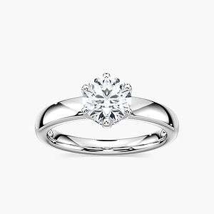 Neoma Round Lab Grown Diamond Six Prong Solitaire Engagement Ring